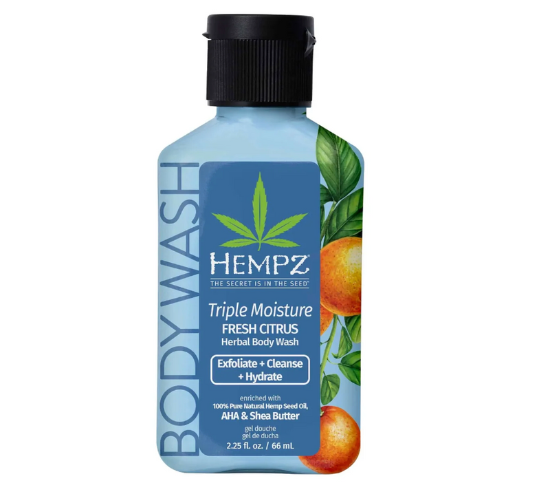 HEMPZ - TRIPLE MOISTURE BODY WASH - 66ml/2.25oz