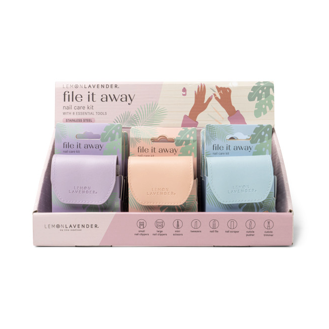 FILE IT AWAY NAIL CARE KIT 12pc