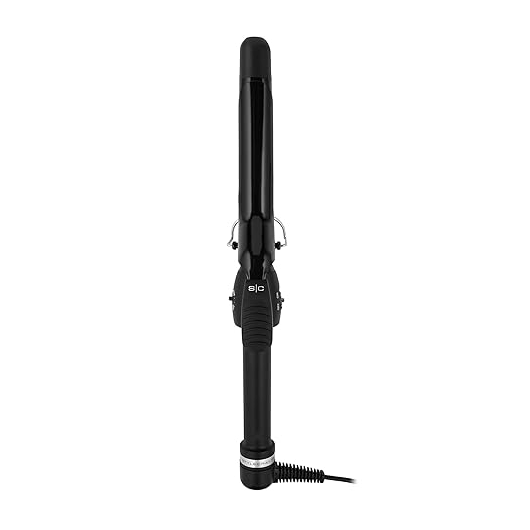 STYLCRFT STYLING - GOLD CERAMIC CURLING IRON 1/2in - BLACK