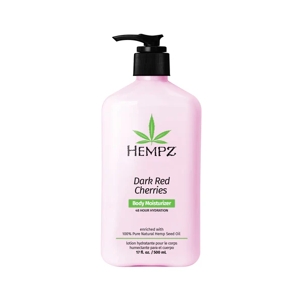 HEMPZ - DARK RED CHERRIES HERBAL BODY MOISTURIZER - 500ml/17oz