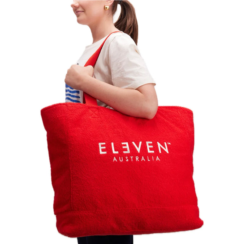 TOWEL TERRY TOTE BAG RED