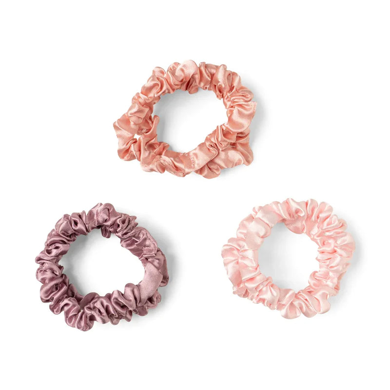 Take Care Satin Scrunchies - Assorted Color - 1 pk (6 pc)