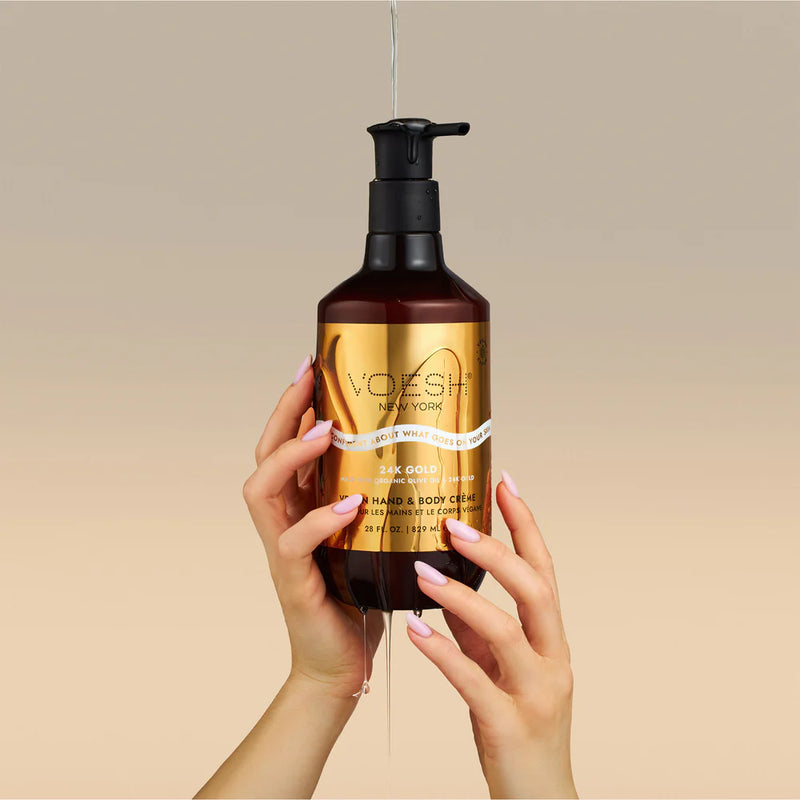 Vegan Hand & Body Crème 24K Gold - 829ml/28oz