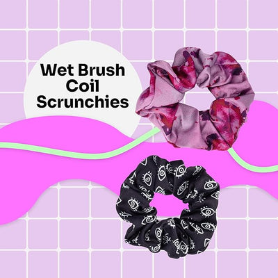 Wet Brush - Coil Scrunchies - Purple and Black, 2CT