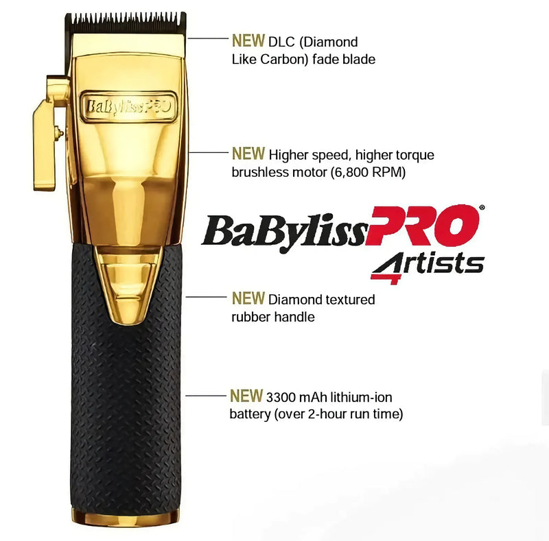 BaBylissPRO GoldFX Boost+ Clipper (Cord/Cordless)