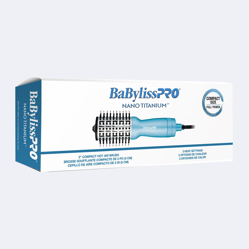 BaBylissPRO Nano-Titanium Compact Oval Hot Air Brush 2"