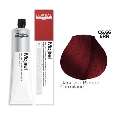 C6.66/6RR - Dark Red Blonde Carmilane - Majirel Red