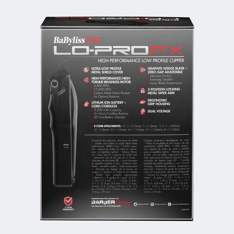 BaBylissPRO Lo-ProFX High Performance Low Profile Clipper