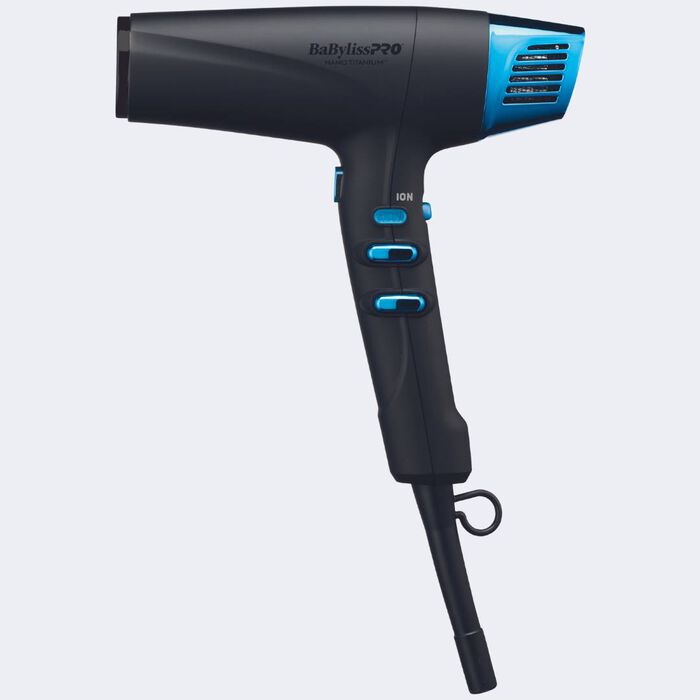 BABYLISSPRO® NANO TITANIUM™ LIMITED EDITION BLACK & BLUE PROFESSIONAL HIGH-SPEED DUAL IONIC DRYER