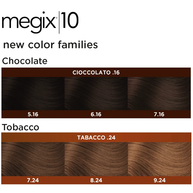 MEGIX10 NEW COLOR FAMILIES KIT CHOCOLATE & TABACC0