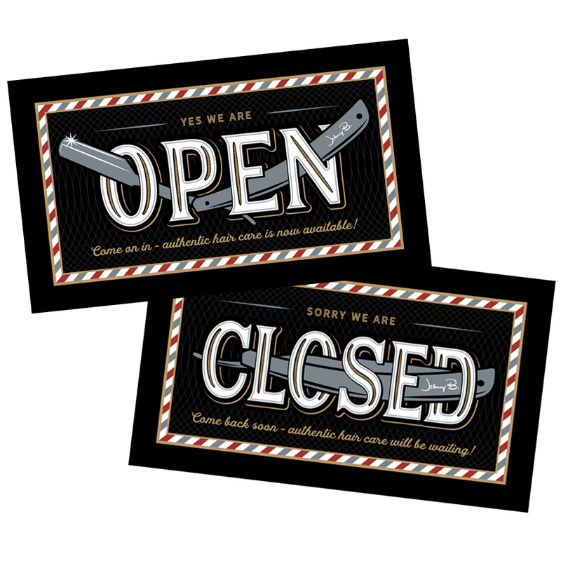 Johnny B Open/Closed Sign