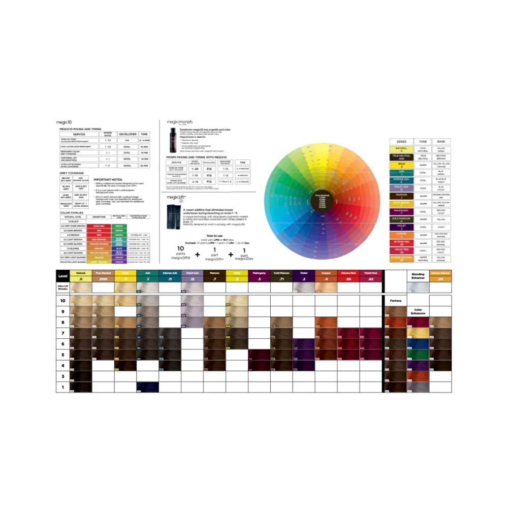 Megix10 Paper Color Chart International Beauty Services & Supplies