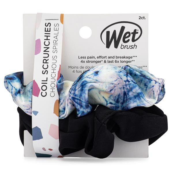 Wet Brush - Coil Scrunchie 2pc Blue Tie Dye