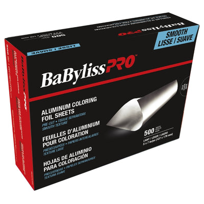BabylissPro Pre-Cut Foil Sheets BES57LUCC Silver Light 5x7