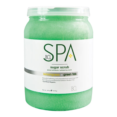 BCL SPA Sugar Scrub - 1814g/64oz SPA50002 - Lemongrass & Green Tea