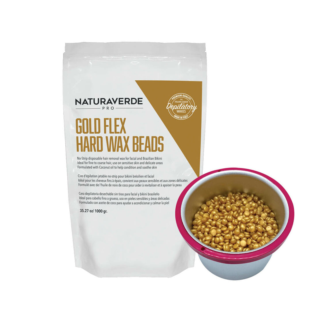 Natura Verde Pro Gold Hard Flex Wax Beads 35.27 oz